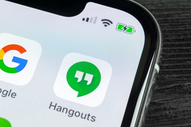 Google Hangouts on iPhone