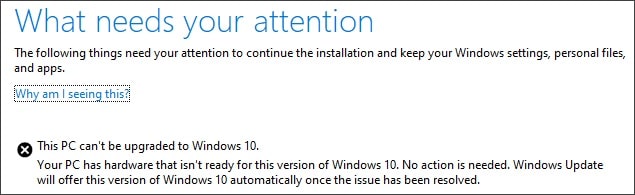 Windows 10 May 2019 Update installation error