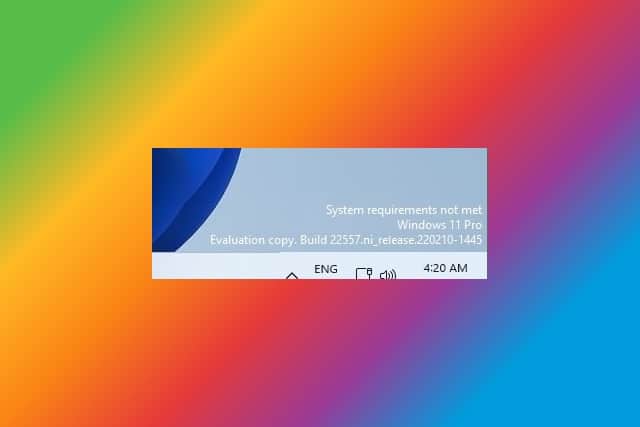 Windows 11 desktop watermark
